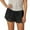 C-Black208, variant on DHFJKG Women Casual Loungewear Shorts Solid Color With Lace Trim Design High Waist Wide Leg Autumn Comfortable Soft Stretch Soft Shorts