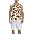 thumbnail image 6 of Rocae Roosters and Chickens for Men's Basketball Jersey Lightweight and Breathable Athletic Tank Top,Quick-Drying Sports Jersey X-Large, 6 of 9