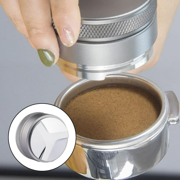 Distribui de café profesional de aleación de zinc Herramienta Distribui de polvo Distribuido libremente aglomeración Distribuc 53mm gris Macarena distribuidor de café