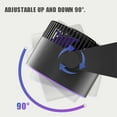 thumbnail image 3 of Resenkos Table Fans for Home Cooling, Small Desk Fan M55, Grey, Quiet, Wireless, Perfect for Bedroom, 3 of 7
