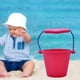 thumbnail image 1 of Cubo de playa Juguete de arena para niños Cubo de arena de playa Cubos de silicona Fiesta de verano Jugar Cubo portátil para acampar Almacenamiento de Rosa roja Baoblaze Cubo plegable, 1 of 7