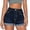 Blue, variant on Zylanna Women Denim Shorts with Pockets, Solid Flat Front Casual High Waist Jean Shorts for Women Blue