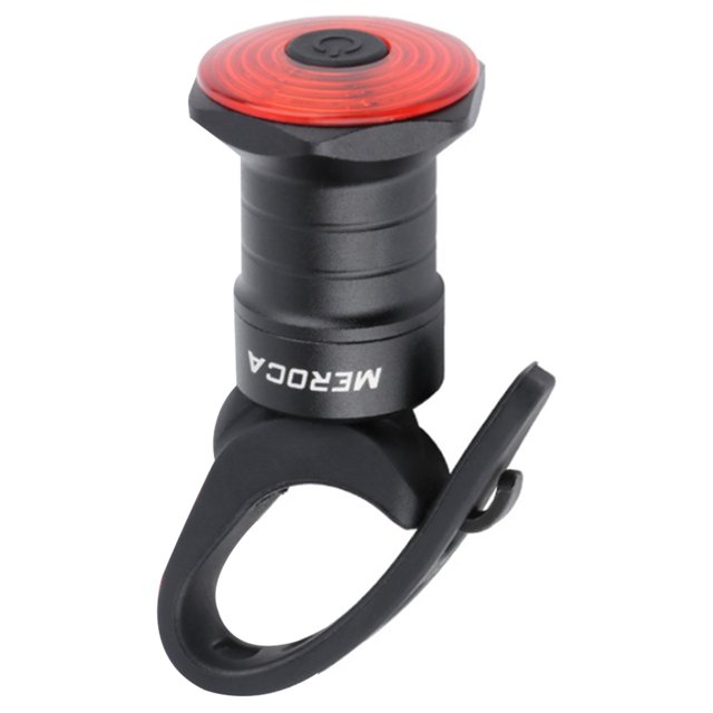 Muyoka Luz trasera de bicicleta Sensor inteligente Luces de freno Batería incorporada de 500 mAh Luz trasera de freno de bicicleta recargable USB IPX6 Impermeable 6 modos de flash Luces LED de adverte Muyoka Hogar