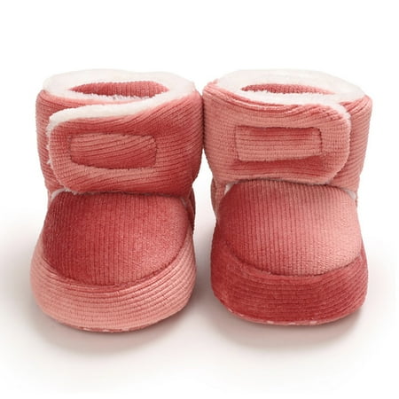 

eczipvz Baby Shoes Winter Children and Toddler Shoes Boys and Girls Cotton Boots Solid Color Simple Design Sprinkles Women Shoes (B 4 )