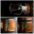 thumbnail image 6 of PIT66 LED Strip Headlight, Fit for 07-13 Chevy Silverado 1500 2500 3500 & HD(for 2500HD/3500HD, fit 2007 New Body & 2014 Old Body Style) Clear Lens Black Housing Amber Corner, 6 of 9