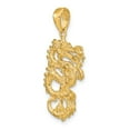 thumbnail image 4 of FB Jewels 14K Yellow Gold Solid 3-Dimensional Dragon Pendant, 4 of 5