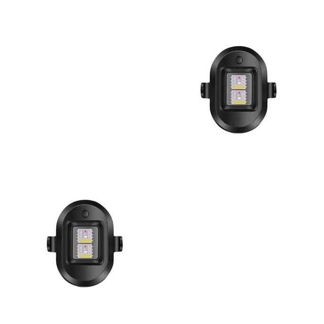 Sonducket Bicicleta Drone luz trasera bicicletas portátil impermeable anticolisión advertencia seguridad lámpara noche ciclismo accesorios 7 7 colores 2Conjunto
