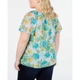 thumbnail image 7 of INC International Concepts Women’s Plus Size Cold-Shoulder Blouse Shirt Tops, Green, 2X Plus, 7 of 7