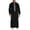 Black, variant on Mens Kaftan Thobe Casual Long Sleeve Long Gown Thobe Stand Collar Muslim Men Clothing Black Abaya