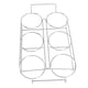 thumbnail image 5 of Portavasos de cristal de acero inoxidable con 6 agujeros, estante de exhibición para tazas de té para el hogar, estante para copas de vino KTV, 5 of 5
