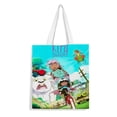 thumbnail image 1 of Kipo and the Age of Wonderbeasts Bolso de tela con estampado de lienzo para mujer, bolsa de compras reutilizable y estética, con cremallera interior, regalo para mujer,40*45cm., 1 of 6