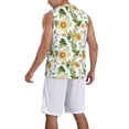 thumbnail image 5 of Rocae Watercolor Bright Sunflowers for Men's Basketball Jersey Lightweight and Breathable Athletic Tank Top,Quick-Drying Sports Jersey XX-Large, 5 of 9