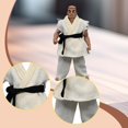 thumbnail image 1 of Figura de acción a escala 1/12, ropa, disfraz de muñeca, uniforme de judo, ropa en miniatura, cinturón de pantalón superior para cuerpo masculino de 6 Blanco, 1 of 5