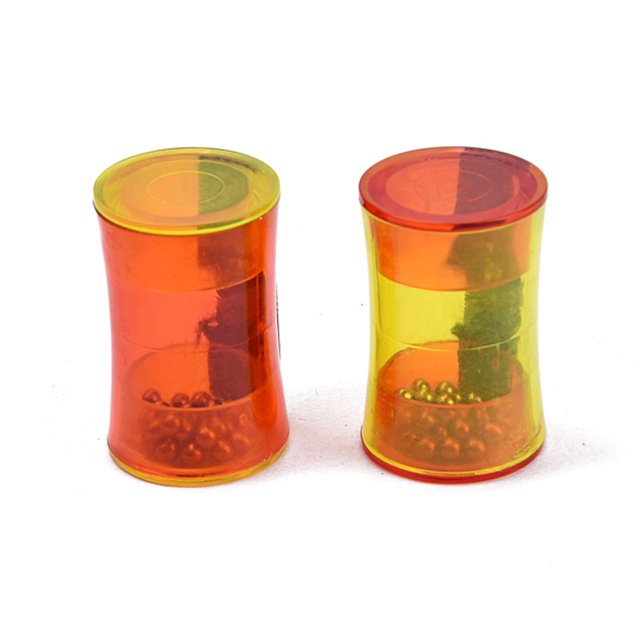 Conjunto de 2 guitarra plástica Use la mano Shakers Shakers Ensayo Rhythm Handbell Portátil Principiantes Accesorios Músico regalos Yuarrent OD010951-00