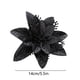 thumbnail image 5 of Flor artificial Flor de Navidad falsa Oficina en casa PE Decoración floral Ornamento del árbol de Navidad, Negro tholdsy  HA007784-06*15, 5 of 7