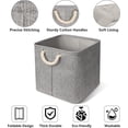 thumbnail image 2 of Set Of 4 Storage Basket, Folding Storage Cubes Open Storage Boxes-30cm, Multicolor Storage Boxes For Clothes, Toys, Cabinets, Cupboards, Shelves, 2 of 5