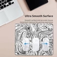 thumbnail image 3 of Abstract Marble Gaming Mouse Pad Small Rectangle Waterproof Desk Mat (9.5" x 7.8") with NonSlip Rubber Base and Stitched Edges for Computer Home Office Gaming, Stylish and Functional, 3 of 6