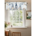 thumbnail image 2 of Ocean Gnome Blue Valances for Windows, Rod Pocket Kitchen Valance Curtains - Soft & Washable Small Window Treatment for Living Room,&nbsp;Bathroom, Summer Starfish Shell, 54x18inch, 2 of 9
