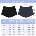 thumbnail image 4 of Ruisita 2 Pack Girl Boy Cut Low Rise Shorts Comfortable Dance and Bike Shorts Skirt Shorts for Teenagers, 4 of 9