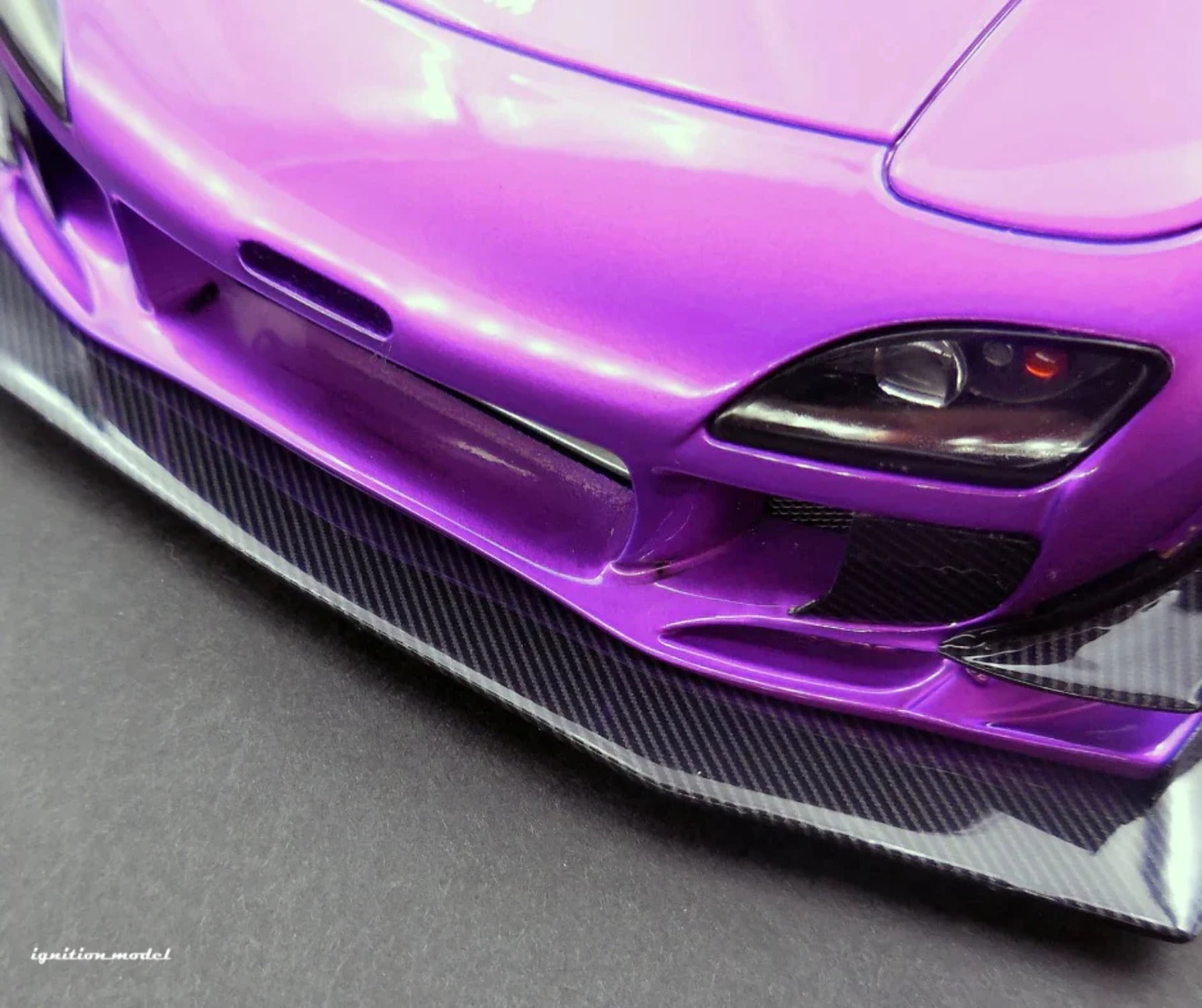 Ignition-Model Mazda RX-7 Feed Afflux GT3 (FD3S) Purple Metallic 1