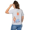 thumbnail image 4 of Winnie The Pooh Cropped T-Shirt Piglet Eeyore Tigger Women's Plus Size Gray, 4 of 7