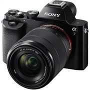 Sony Alpha a7 Full Frame Mirrorless Camera w/ 28-70mm full frame lens - Black