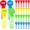 Street Themed, variant on NestE-24 Pcs Street Themed Bubble Wands Colorful Mini Bubble Party Favor Toys for Kid Toddler Birthday Goodie Bag Stuffer Filler Outdoor Classroom Reward Gifts (Red, Yellow, Blue, Green)