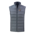 thumbnail image 2 of Men's Cutter & Buck Gray Illinois Fighting Illini Evoke Hybrid Eco Softshell Recycled Full-Zip Vest, 2 of 3