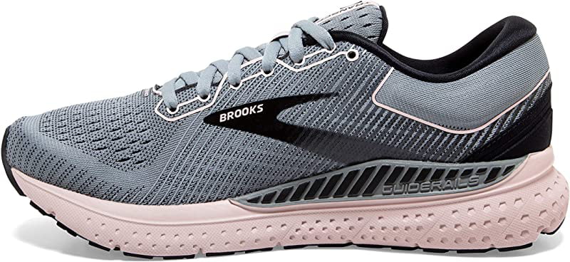 Brooks Women's Transcend 7 Running Shoe, Grey/Black/Hushed Violet, 7.5 B(M)  US