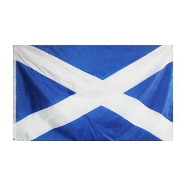 Desktop Ornament for Desk Scottish Flag Themed Canvas Art with Fading and Double Header Proof Hangs