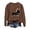 A-Brown108, variant on Womens Christmas Dachshund Pullover Relaxed Fit Graphic Print Holiday Sweatshirt