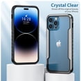 thumbnail image 6 of Allytechgroup Clear Case for iPhone 15 Pro, Slim Lightweight Hard PC Anti Yellowing Support Wireless Charging Shockproof Magnetic Back Cover for iPhone 15 Pro Women Men, Grayblack, 6 of 8