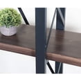 thumbnail image 6 of Tribesigns 47.2 Inches Solid Wood 5-Tier Shelf Bookcase, Vintage Industrial Wood & Metal Book Shelves for Home and Office Organizer Bookshelf, Retro Brown, 6 of 8