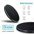 thumbnail image 3 of Cargador inalámbrico, cable de carga inalámbrica rápida de 20 W máx. Compatible con iPhone 13 12 11/Pro/Mini/Pro Max/SE/X/XR/8/AirPods, Samsung Galaxy/S22/S21/Note 20/10/9 (sin adaptador de CA ) TUNC Sencillez, 3 of 5
