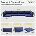 thumbnail image 3 of Juego de 14 cojines para patio exterior Aoxun, azul marino, 3 of 9