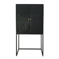 thumbnail image 2 of JERFIT Modern Accent Cabinet with Storage Doors, 31.5 inch Tall Sofa Table Console for Living Room, Bedroom & Entryway, Black Wood Finish, 2 of 10