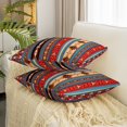 thumbnail image 2 of Aztec Decorative Square Pillow Case 22x22 Inch, Tribal Arrow Throw Pillow Cover, Vintage Southwestern Bohemian Pillow Cover, Western Star Exotic Geometric Diamond Room Decor, 2 of 6