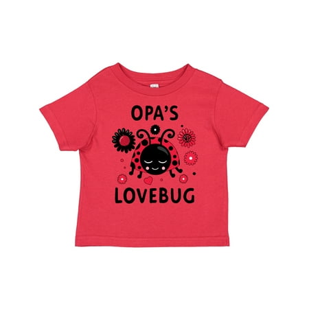 

Inktastic Valentine s Day Opa s Lovebug Gift Toddler Boy or Toddler Girl T-Shirt