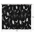 thumbnail image 5 of Black Gothic Hand Spider Pattern Shower Curtain 84"x72" ,Bathroom Decorative Shower Curtains Set with 12 Hooks,Modern Waterproof Washable Shower Curtain, 5 of 6