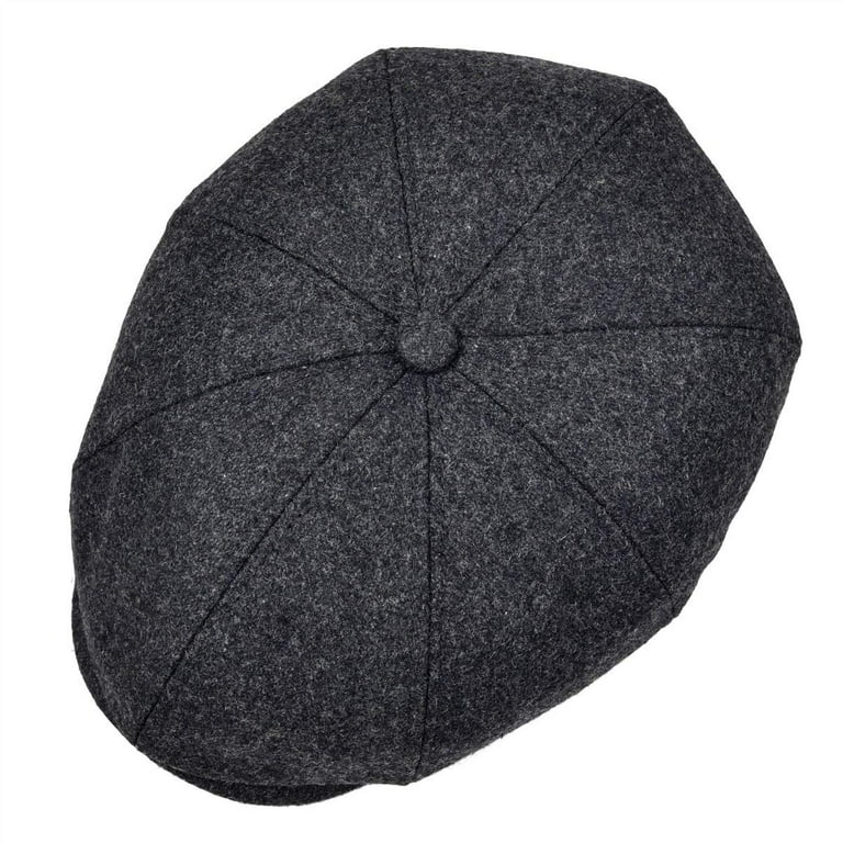 Men Wool Hats for Men, Men Wool Blend Newsboy Cap, 8 Panel