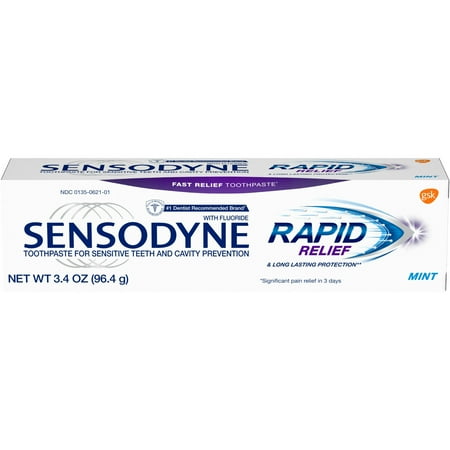 Sensodyne Rapid Relief Mint Toothpaste - 3.4oz