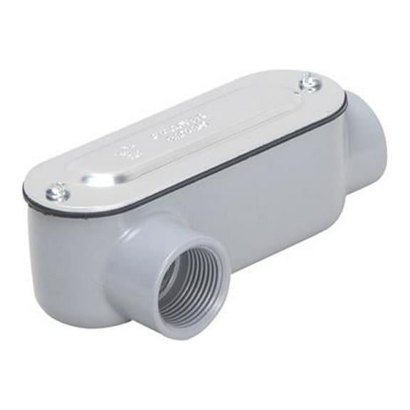 Raco RLR050 Rigid/IMC Conduit Fitting, Oval Thread Body, Die-Cast Aluminum, 1/2-In. - Quantity 5