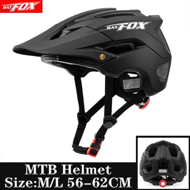 BATFOX-casco de bicicleta para hombre y mujer, accesorio moldeado integralmente para ciclismo de montaña Fivean Cascos de ciclismo