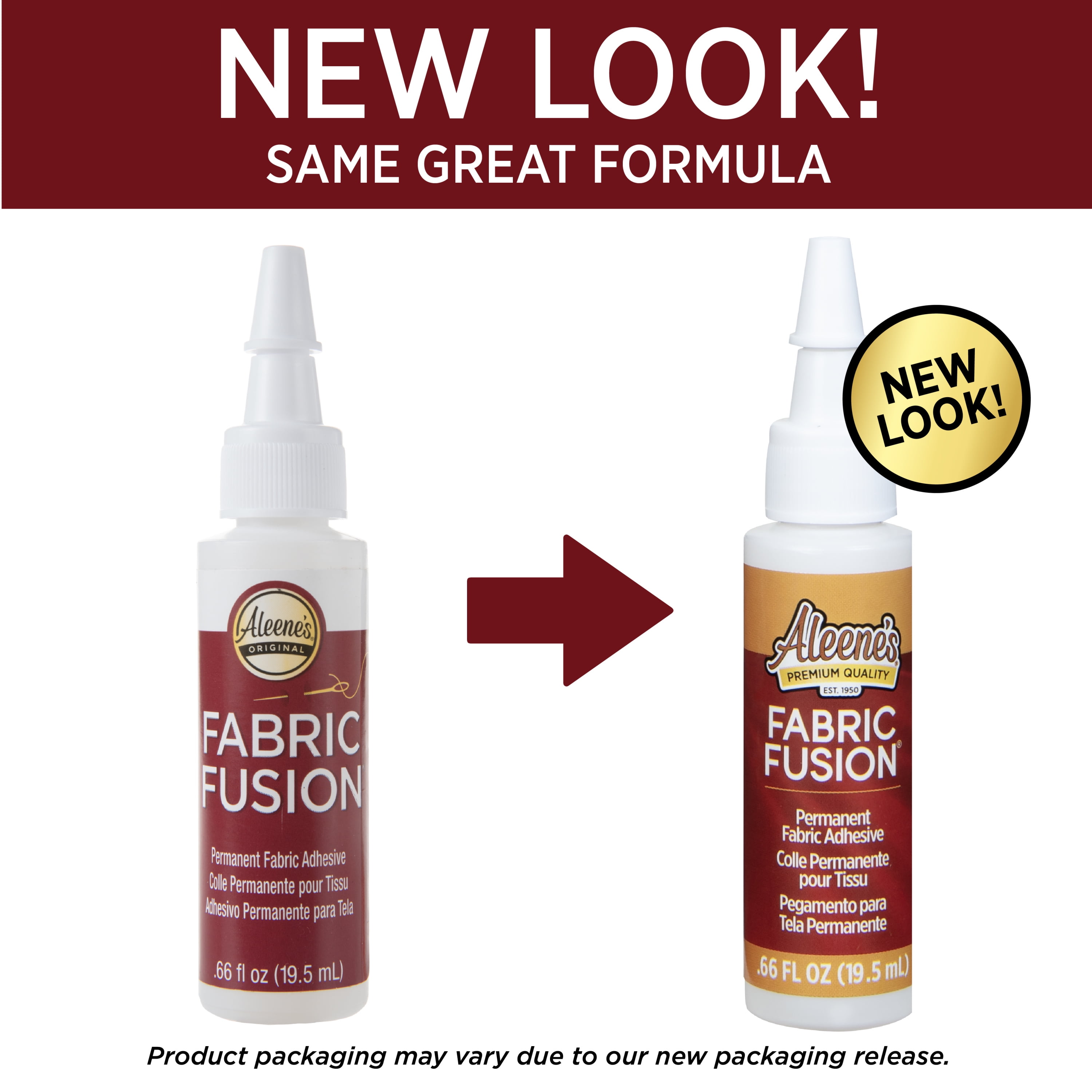 Aleene's Fabric Fusion Adhesive, Premium Clear Permanent Fabric Glue, .66 fl oz