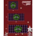 thumbnail image 6 of Garage Door Banner Cover 7 x 16 ft, Merry Christmas Wreath Buffalo Purple and Black Plaid Christmas Garage Door Decorations Holiday Christmas Backdrop Decor for Winter New Year Xmas Party, 6 of 6