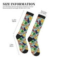 thumbnail image 4 of Rateoe Vegetable (2) Compression Socks for Women and Men 20-30mmHg-Circulation Support Socks Knee High Nurse Pregnant Running Medical and Travel Athletic, 4 of 7