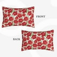 thumbnail image 2 of Fuzoiu Rose Flowers Print Fuzzy Pillowcases, Super Soft Pillow Case Cover with Zipper for Bedroom, Sofa, Couch,Cozy Pillow Shams for All Seasons-16"x24", 2 of 6