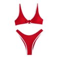 thumbnail image 4 of Traje de baño cómodo para mujer Traje de baño de bikini de color sólido con estilo OAVQHLG3B Store  lin121212, 4 of 4