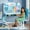 Blue #4, variant on Floseru Upgraded Kid's Desk and Chair Set, Adjustable Children's Study Table with Bookshelf and Storage Drawer, 50-Degree Tiltable Desktop with Chair for Bedroom