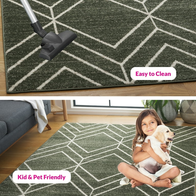 SAFAVIEH Adirondack Caitriona Geometric Squares Area Rug, Dark